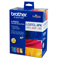 BROTHER LC67 3 pk CLRCARTs