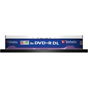 VERBATIM DVD+R DL 8.5GB 10 Pk Spindle 2.4x