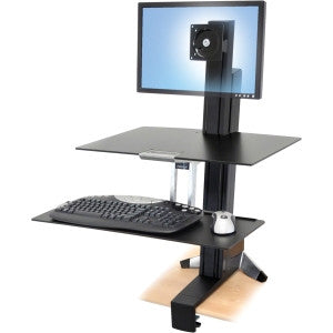 ERGOTRON WORKFIT S SINGLE LD WITH WORKSURFACE