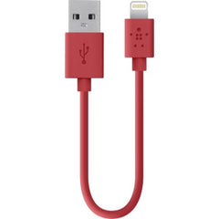BELKIN SYNC/CHARGE CBL 2.1A LTG 4' RED