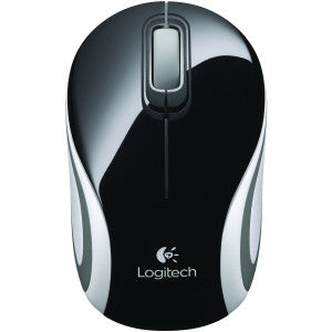 LOGITECH M187 WIRELESS MINI MOUSE - BLACK Advanced 2.4 GHz wireless pocket-size design plug-and-forget nano receiver that stays in your laptop