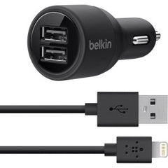 BELKIN Dual Car Charger 2.1a Lghtning/Sync Cble