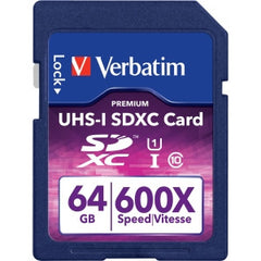 Verbatim 64GB Premium SDXC UHS-I Class 10 600X