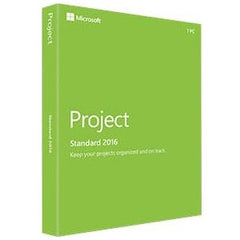 MICROSOFT PROJECT 2016 RETAIL BOX (MEDIALESS)