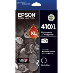 EPSON 410XL HIGH CAPACITY CLARIA PREMIUM - PHOTO BLACK INK CARTRIDGE (XP-530 XP-630)