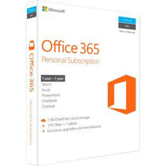 MICROSOFT OFFICE 365 PERSONAL SUBSCR 1YR BOX P2