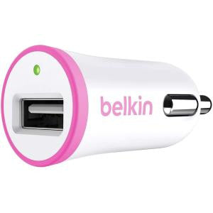 BELKIN BOOST#UP 2.4A CAR CHARGER PINK