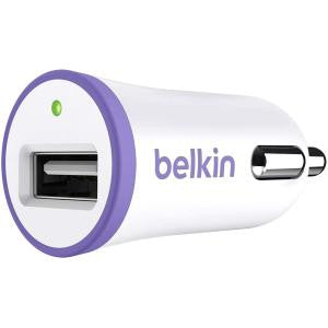 BELKIN BOOST#UP 2.4A CAR CHARGER PURPLE