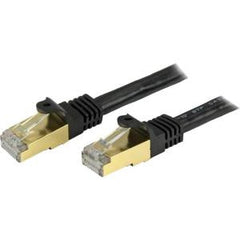 STARTECH 1 FT SHIELDED CAT6A PATCH CABLE - BLACK
