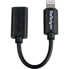 STARTECH Black Micro USB to Lightning Adapter