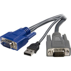 STARTECH 3m Ultra-Thin USB VGA 2-in-1 KVM Cable