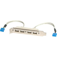 STARTECH 4 Port USB A Female Slot Plate Adapter - USB panel - 4 pin USB Type A (F)