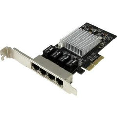 STARTECH 4-Port Gigabit Ethernet Network Card - PCI Express Intel I350 NIC - Quad Port PCIe Network Adapter Card w/ Intel Chip - Four Port Server Adapterw/ Intel Virtualization Technology