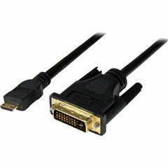 STARTECH 1m Mini HDMI to DVI-D Cable - M/M - 1 meter Mini HDMI to DVI Cable - 19 pin HDMI (C) Male to DVI-D Male - 1920x1200 Video