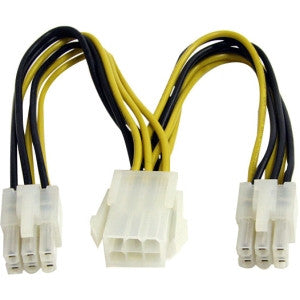 STARTECH 6in PCIe Power Splitter Cable