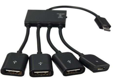 OTG Hub Adapter Cable-Micro USB 4 port (4 in 1)