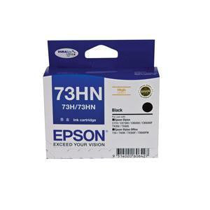 EPSON 73HN HIGH CAPACITY INK CART BLACK 2 PACK