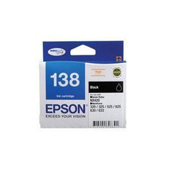 EPSON 138 High Capacity Black ink cartridge Workforce 840 633 630 625 525 60 325 320 NX420