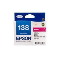 EPSON 138 High Capacity Magenta ink cartridge Workforce 840 633 630 625 525 60 325 320 NX420