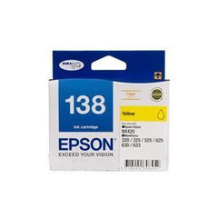EPSON 138 High Capacity Yellow ink cartridge Workforce 840 633 630 625 525 60 325 320 NX420