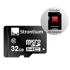STRONTIUM TECHNOLOGY 32GB MICRO SD CLASS 10 WITH ADAPTOR - FLASH CARD