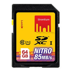 STRONTIUM TECHNOLOGY 64GB NITRO SD Card UHS-1 566X Speed