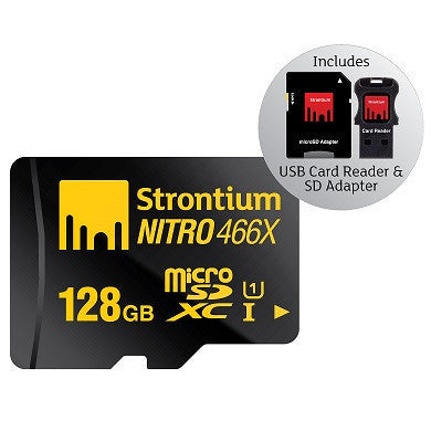 STRONTIUM TECHNOLOGY 128GB NITRO Series MicroSD 3 in 1