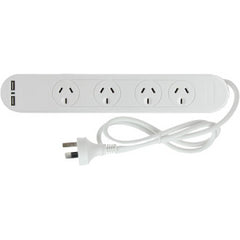 PUDNEY 4 WAY SURGE PROTECTION WITH 2 USB