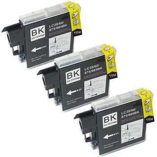 LC39BK Compatible Brother Black Triple Pack