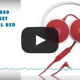 HP H2800 HEADSET CARDINAL RED